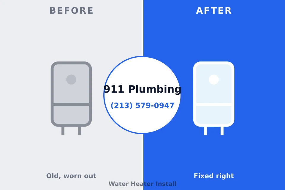 Before and after: plumbing repair Oak Grove, KY